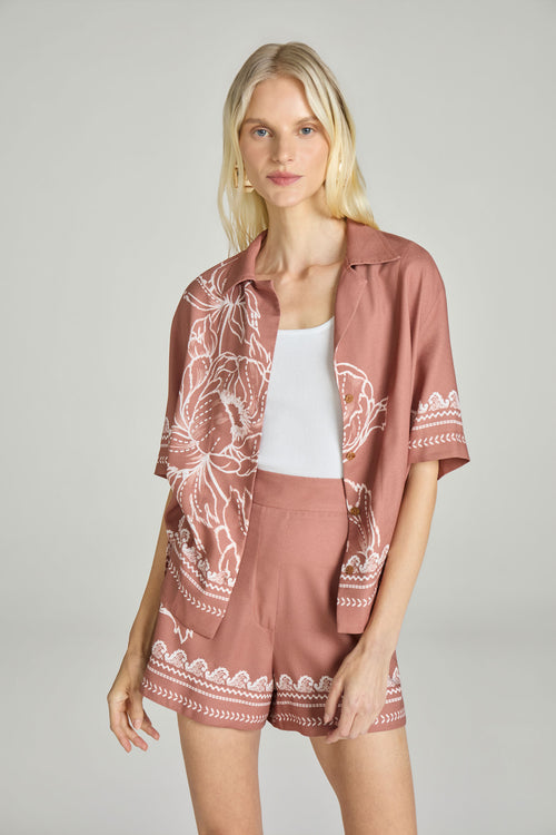 CAMISA - EST LOC FLORAL TOFFE