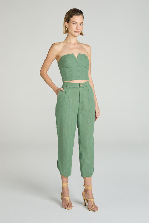 CALÇA LINHO COM LUREX - LIMONE