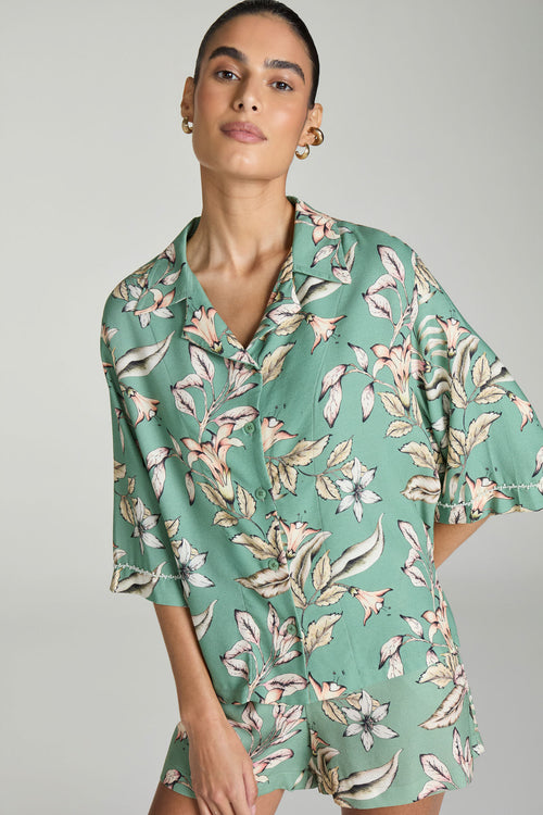 CAMISA - EST FLORAL MEDITERRANEO