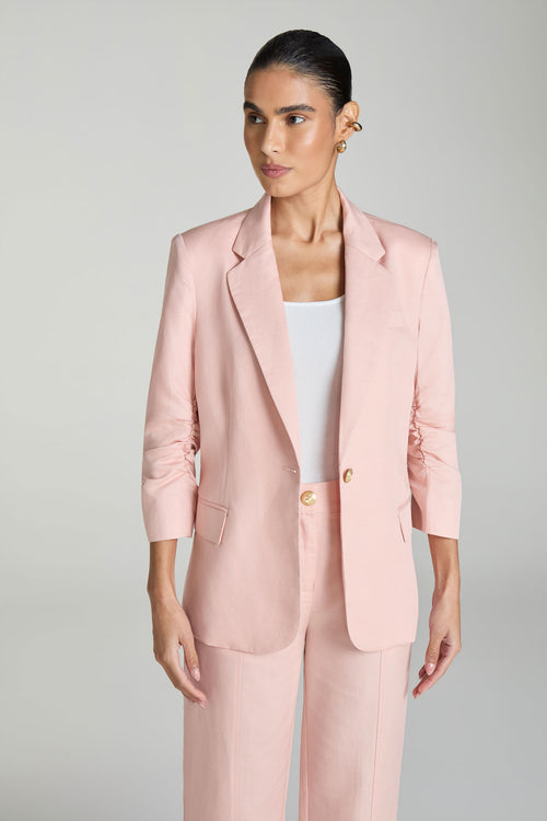 BLAZER 3/4 BOTÃO DOURADO - PEACH
