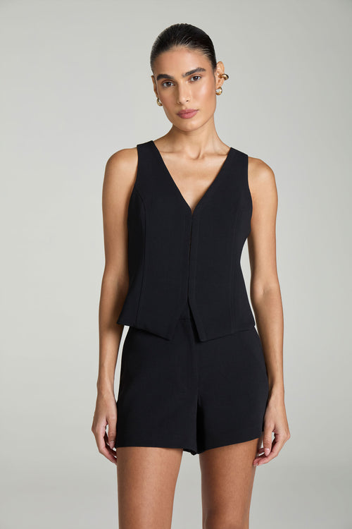 SHORT ALFAIATARIA - PRETO