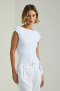 BODY CANOA DECOTE COSTAS - BRANCO